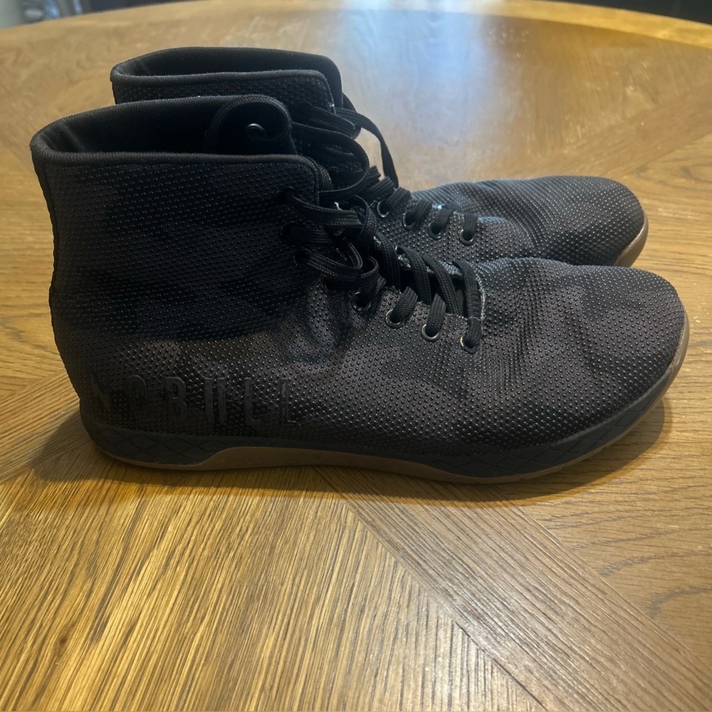 NOBULL High-Top Trainer Black Camo Athletic Shoes Mens 12 Womens 13.5